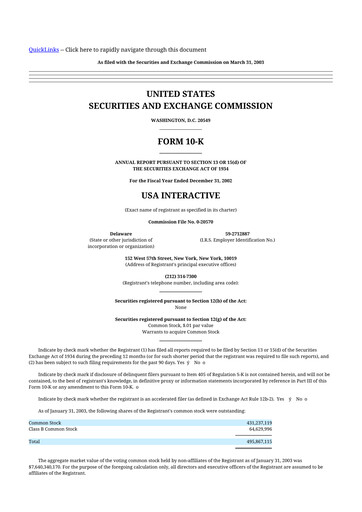 Thumbnail Match Group 10-K Annual Report 