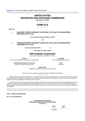 Thumbnail VIAVI Solutions
 10-Q Quarterly Report FY 