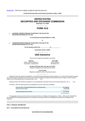 Thumbnail Match Group 10-Q Quarterly Report FY 