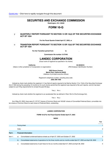 Thumbnail Lifecore Biomedical 10-Q Quarterly Report FY 