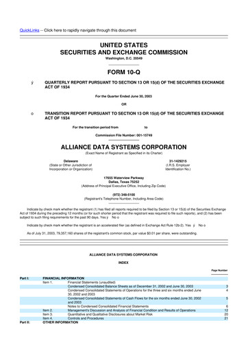 Thumbnail Bread Financial 10-Q Quarterly Report FY 