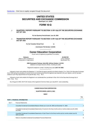 Thumbnail Perdoceo Education 10-Q Quarterly Report FY 