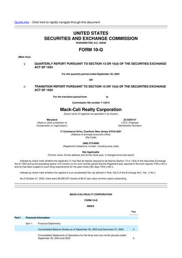 Thumbnail Veris Residential 10-Q Quarterly Report FY 