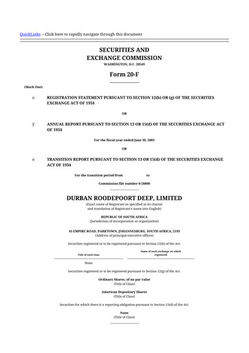 Miniature DRDGOLD 20-F Rapport annuel 