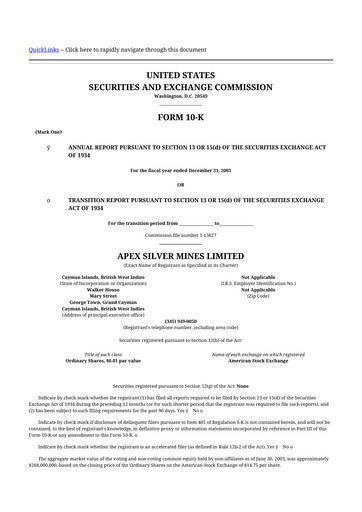 Thumbnail Golden Minerals
 10-K Annual Report 