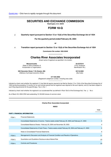 Vorschaubild CRA International
 10-Q Quartalsbericht  