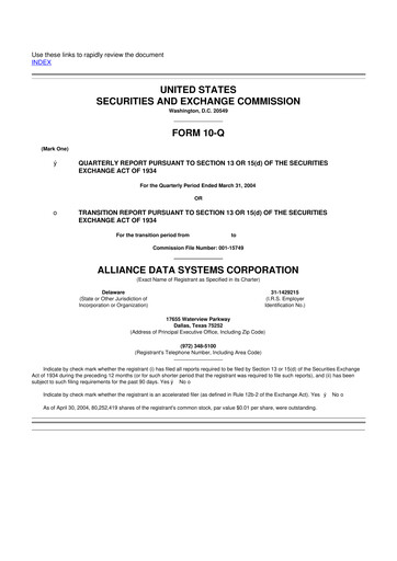 Thumbnail Bread Financial 10-Q Quarterly Report FY 