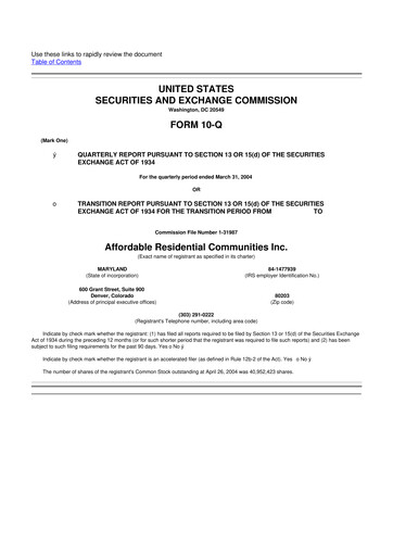 Miniature Hilltop Holdings 10-Q Rapport trimestriel  