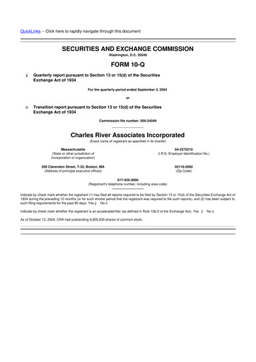 Vorschaubild CRA International
 10-Q Quartalsbericht  