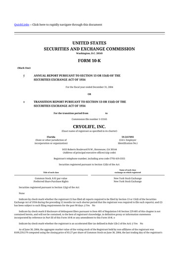 Thumbnail Artivion 10-K Annual Report 