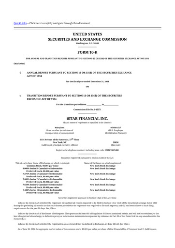 Thumbnail Safehold
 10-K Annual Report 