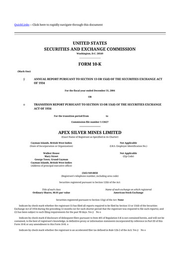 Thumbnail Golden Minerals
 10-K Annual Report 