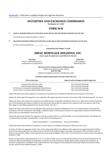 Thumbnail Impac Mortgage Holdings 10-K Annual Report 