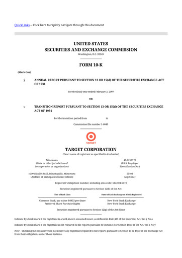 Thumbnail Target 10-K Annual Report 