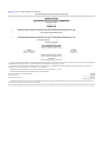 Thumbnail Match Group 10-Q Quarterly Report FY 