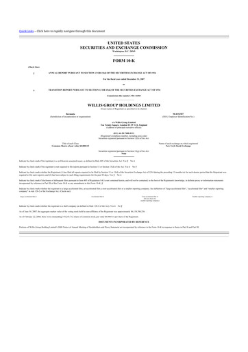 Miniature Willis Towers Watson  10-K Rapport annuel 