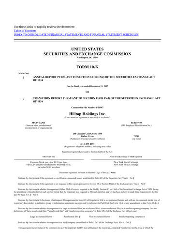 Thumbnail Hilltop Holdings 10-K Annual Report 