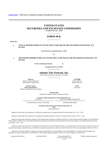 Thumbnail ATN International 10-K Annual Report 