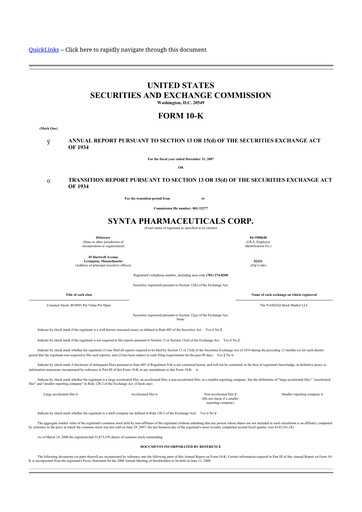 Thumbnail Madrigal Pharmaceuticals
 10-K Annual Report 