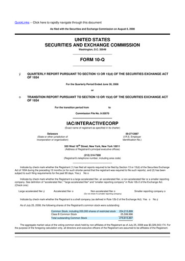 Thumbnail Match Group 10-Q Quarterly Report FY 