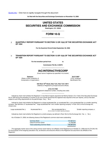Thumbnail Match Group 10-Q Quarterly Report FY 
