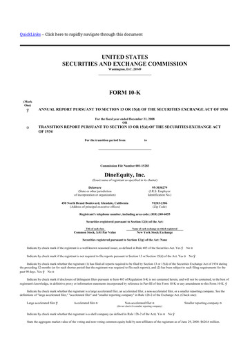 Thumbnail Dine Brands Global 10-K Annual Report 