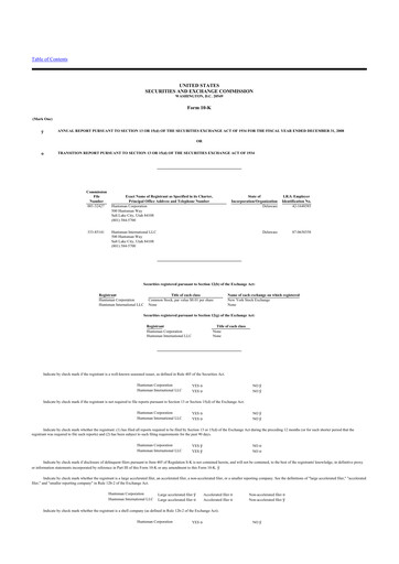 Thumbnail Huntsman Corporation
 10-K Annual Report 