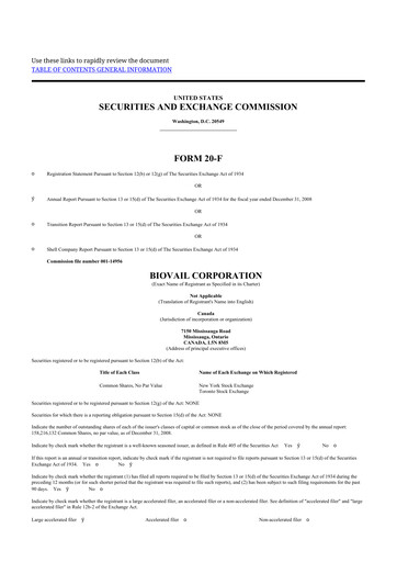 Thumbnail Bausch Health
 20-F Annual Report 