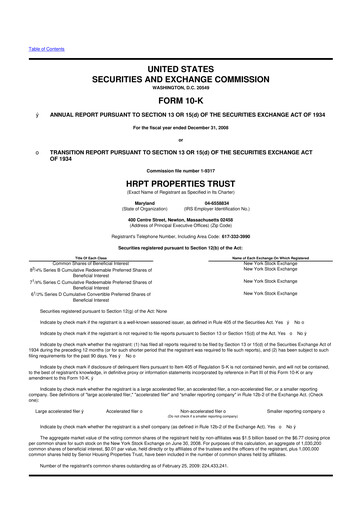 Vorschaubild Equity Commonwealth 10-K Jahresbericht 