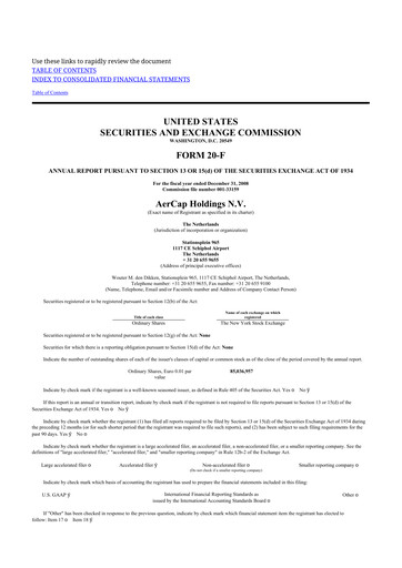 Thumbnail AerCap 20-F Annual Report 