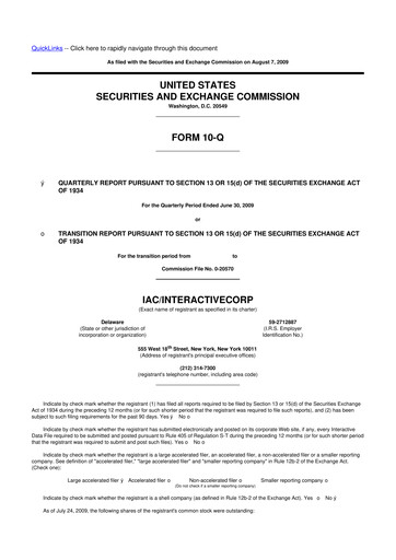 Thumbnail Match Group 10-Q Quarterly Report FY 