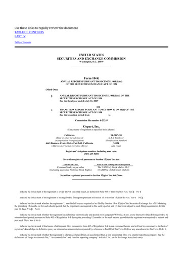 Thumbnail Copart
 10-K Annual Report 