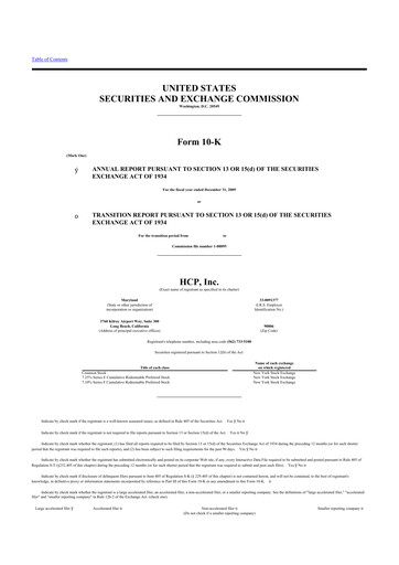 Thumbnail Healthpeak Properties
 10-K Annual Report 