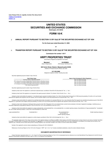 Vorschaubild Equity Commonwealth 10-K Jahresbericht 