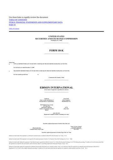 Thumbnail Edison International
 10-K Annual Report 