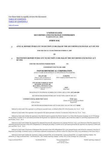 Thumbnail Inovio Pharmaceuticals 10-K Annual Report 