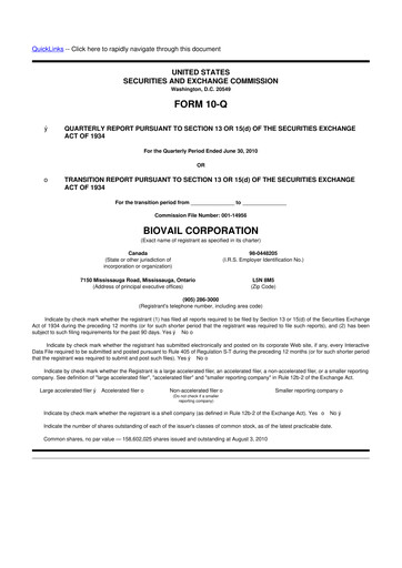 Thumbnail Bausch Health
 10-Q Quarterly Report FY2010 