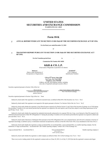 Thumbnail KKR & Co. 10-K Annual Report 