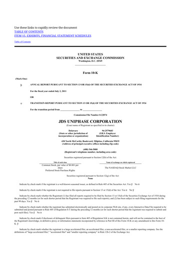 Thumbnail VIAVI Solutions
 10-K Annual Report 2011