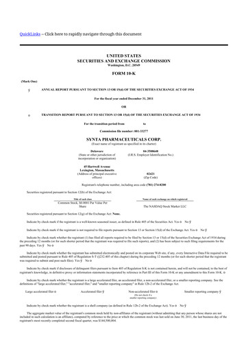 Thumbnail Madrigal Pharmaceuticals
 10-K Annual Report 2011