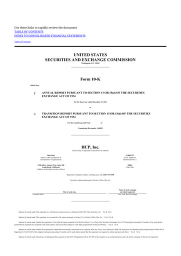 Thumbnail Healthpeak Properties
 10-K Annual Report 2012