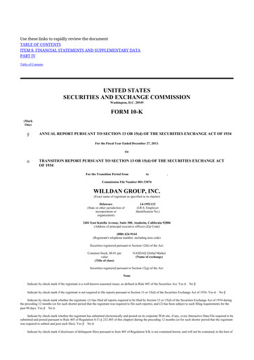 Thumbnail Willdan Group
 10-K Annual Report 2013