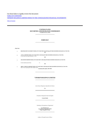 Thumbnail Vipshop
 20-F Annual Report 2016