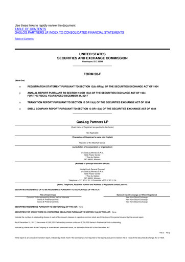 Thumbnail GasLog Partners LP 20-F Annual Report 2017