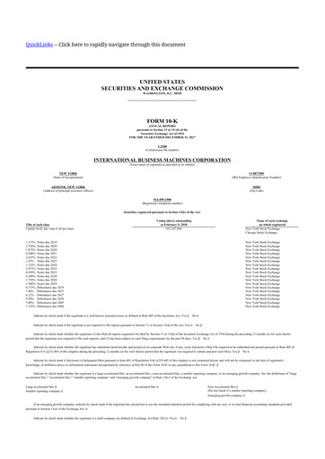 Thumbnail IBM 10-K Annual Report 2017