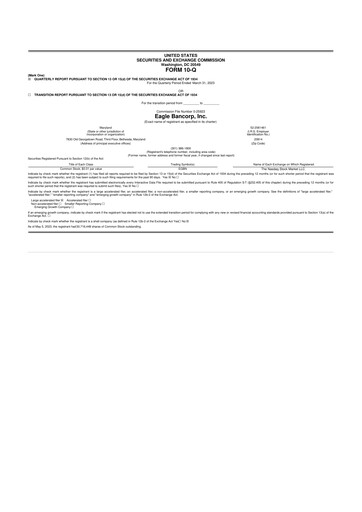 Thumbnail Eagle Bancorp 10-Q Quarterly Report FY2023 