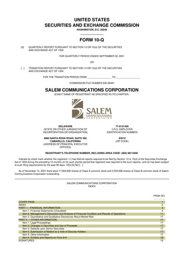 Thumbnail Salem Media Group
 10-Q Quarterly Report FY 
