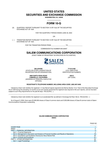 Thumbnail Salem Media Group
 10-Q Quarterly Report FY 
