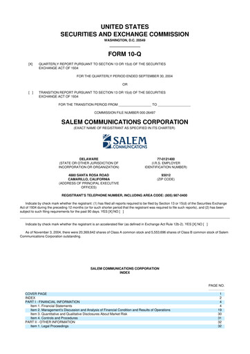 Thumbnail Salem Media Group
 10-Q Quarterly Report FY 