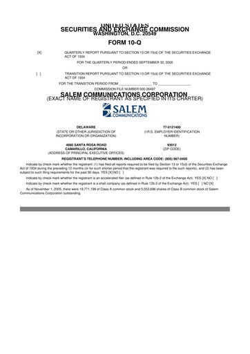 Thumbnail Salem Media Group
 10-Q Quarterly Report FY 